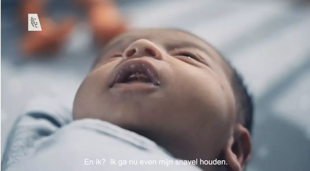 baby in het filmpje